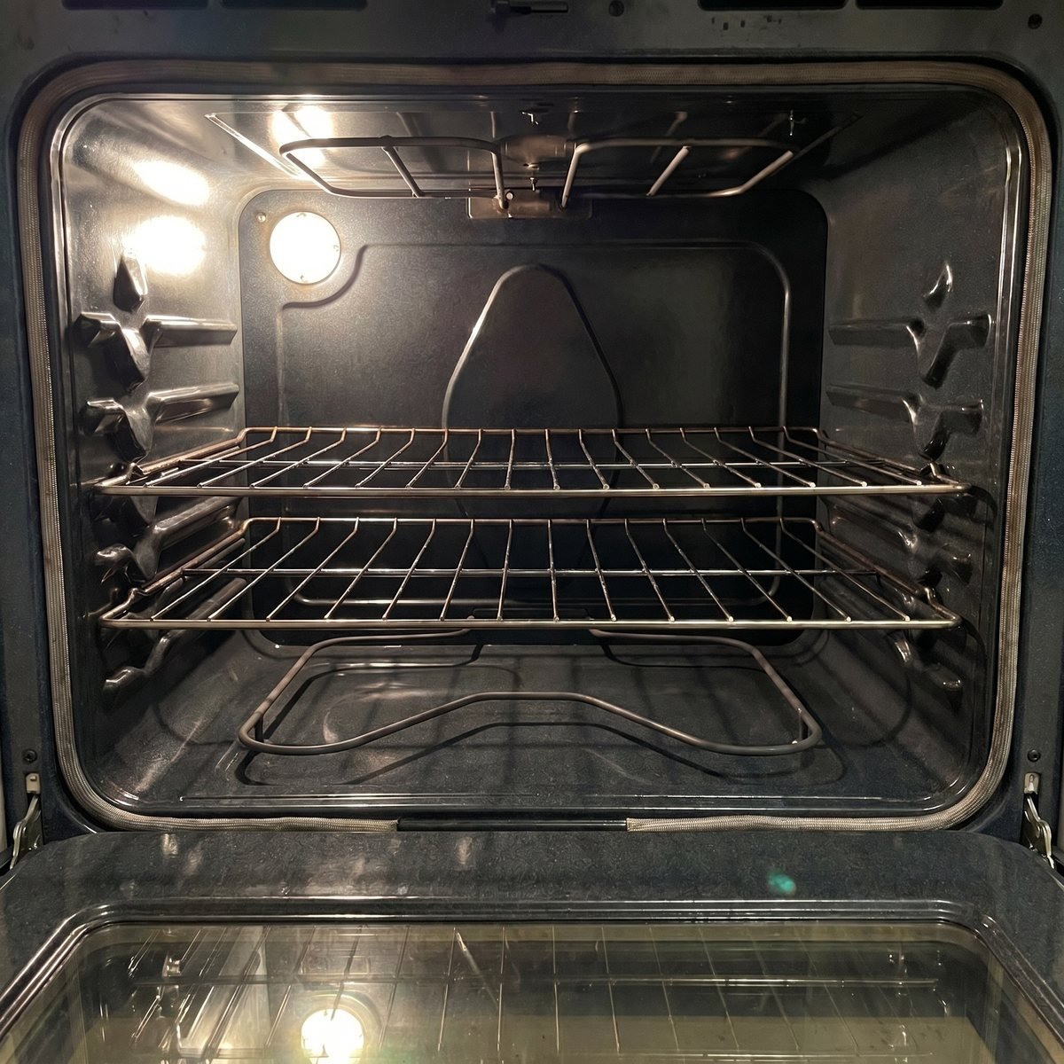 A spotless oven after an end of lease clean